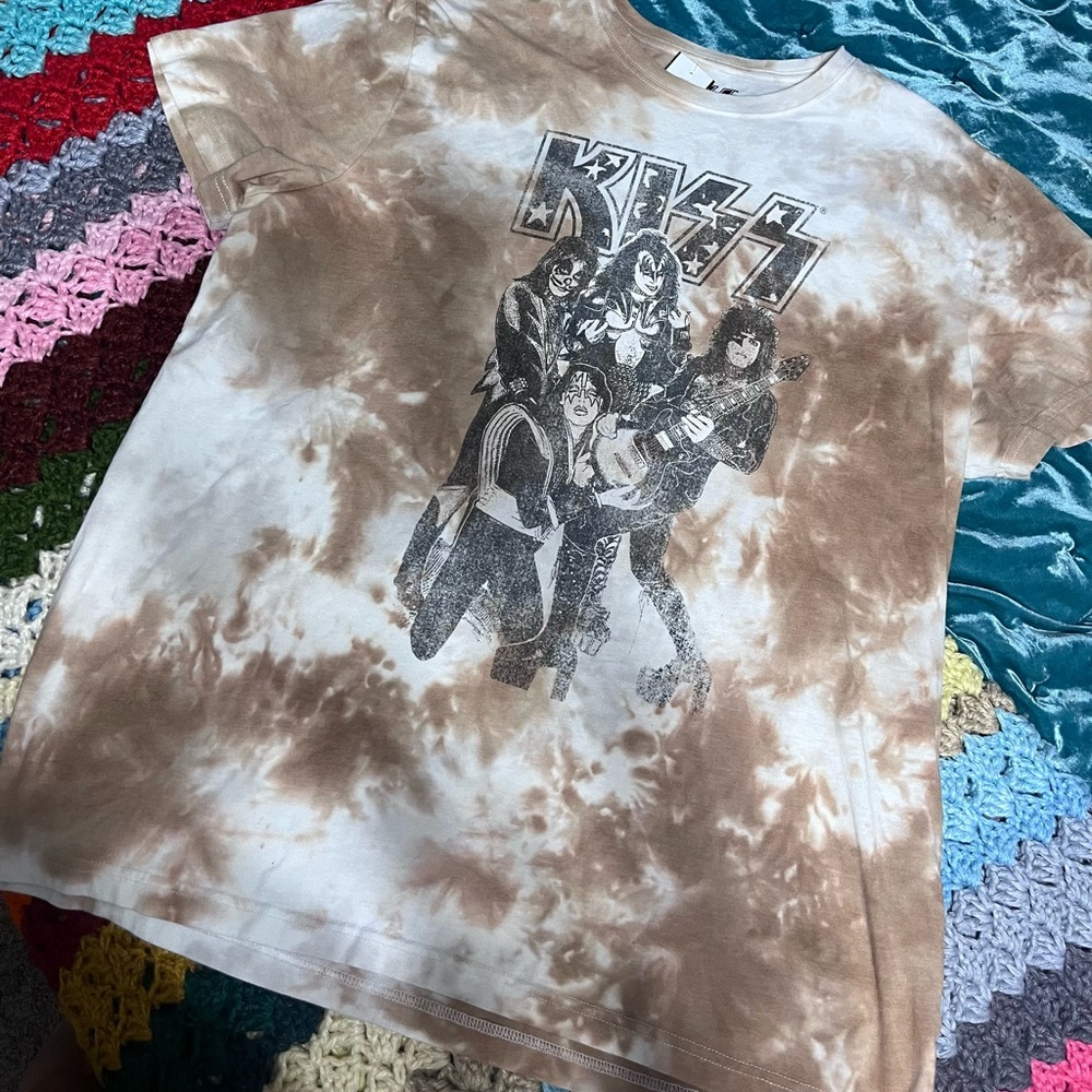 Graphic Tie-Dye KISS Band Tee